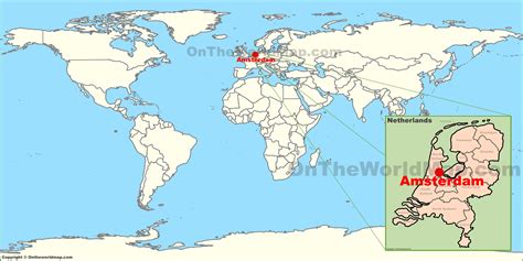 amsterdam is in which country|amsterdam in world map.